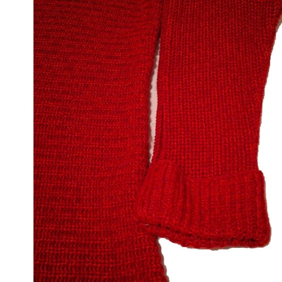 Women's Joe Fresh Sweater, 3/4 Length Sleeve, Red, XS - Picture 3 of 11